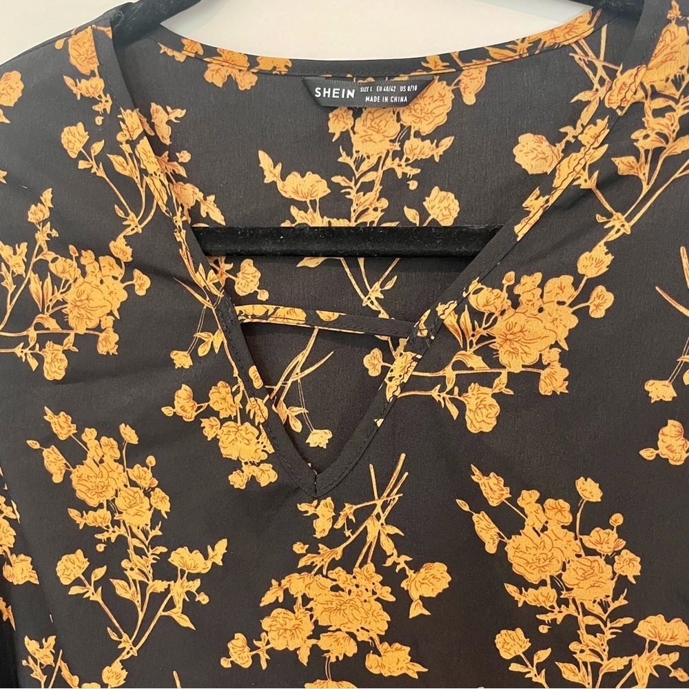 Fall Floral Dress - Picture 3 of 6